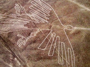 Geoglyph depicting a hummingbird, Nazca
