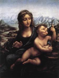 Leonardo da Vinci's Madonna dei Fusi, c 1500