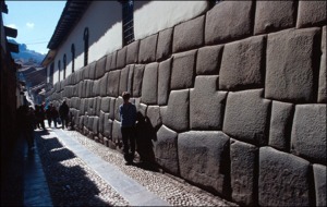 Typical Inka masonry in Cuzco