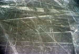 The Nazca Lines, seen from the air, are a jumbled mess (Source)